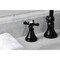 Kingston Brass KS2980BEX Essex Widespread Bathroom Faucet W/ Brass Pop-Up, Matte Black KS2980BEX - alternate 6